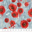 Poppy Meadow DP29087-42 Poppy Blue Multi by Northcott Studio for Northcott