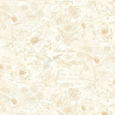 Poppy Passion POPPY-CD3807 BEIGE Poppy Toile on Text by Chong-a Hwang for Timeless Treasures