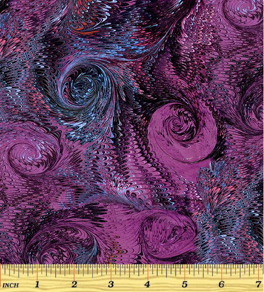 Poured Color 2 13147-66 Whirlwind Violet by Paula Nadelstern for Benartex