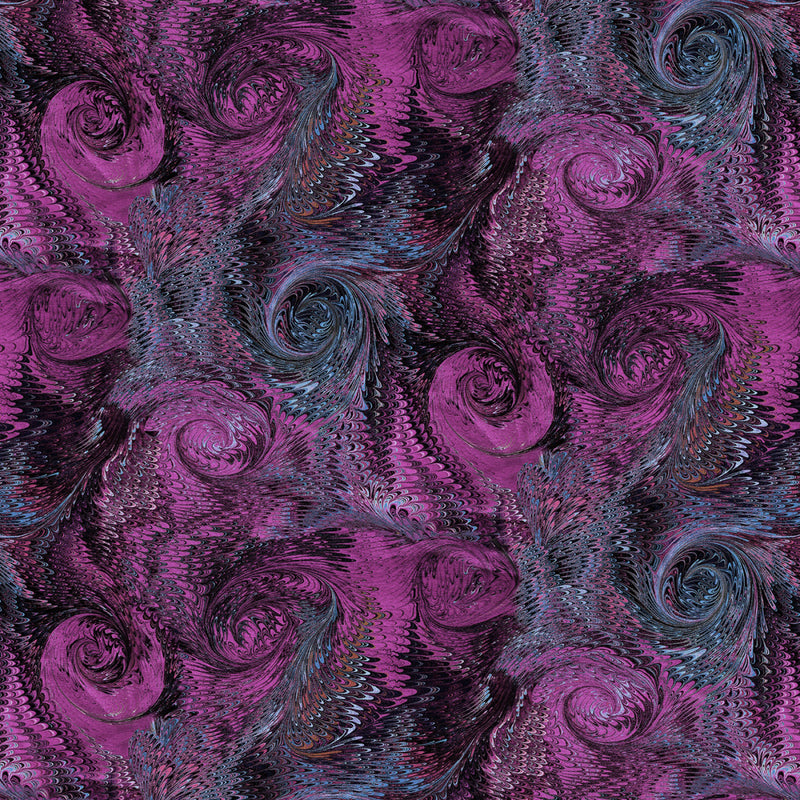 Poured Color 2 13147-66 Whirlwind Violet by Paula Nadelstern for Benartex