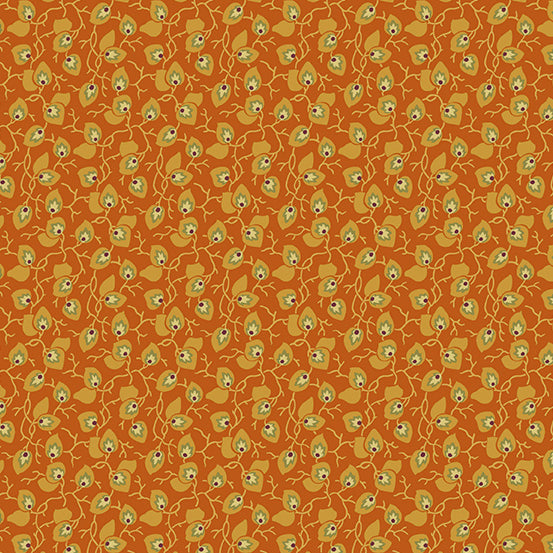 Practical Magic A-284-O Marmalade Vine by Edyta Sitar for Andover Fabrics