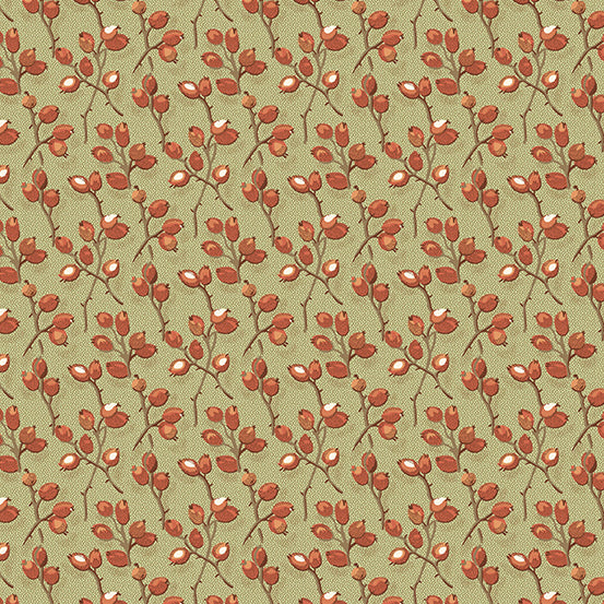 Practical Magic A-285-G Sage Barberry by Edyta Sitar for Andover Fabrics