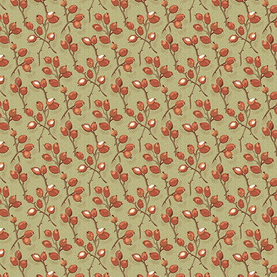 Practical Magic A-285-G Sage Barberry by Edyta Sitar for Andover Fabrics