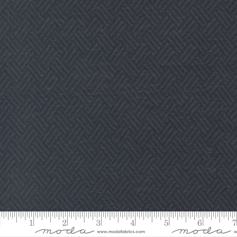 Prairie Gatherings Flannels 108" 108033-18F Navy by Primitive Gatherings for Moda.