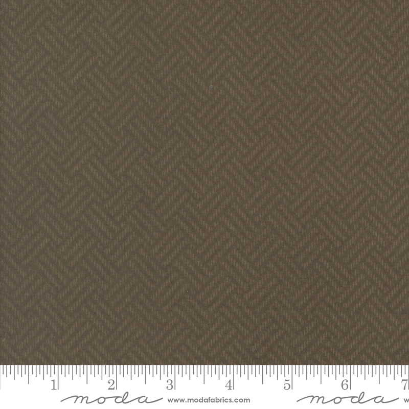 Prairie Gatherings Flannels 49312-15F Brown by Primitive Gatherings for Moda.