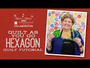 Star in a Hexagon 1 3/4 Inch Quilt Pattern by Daisy & Grace with Acrylic Templates
