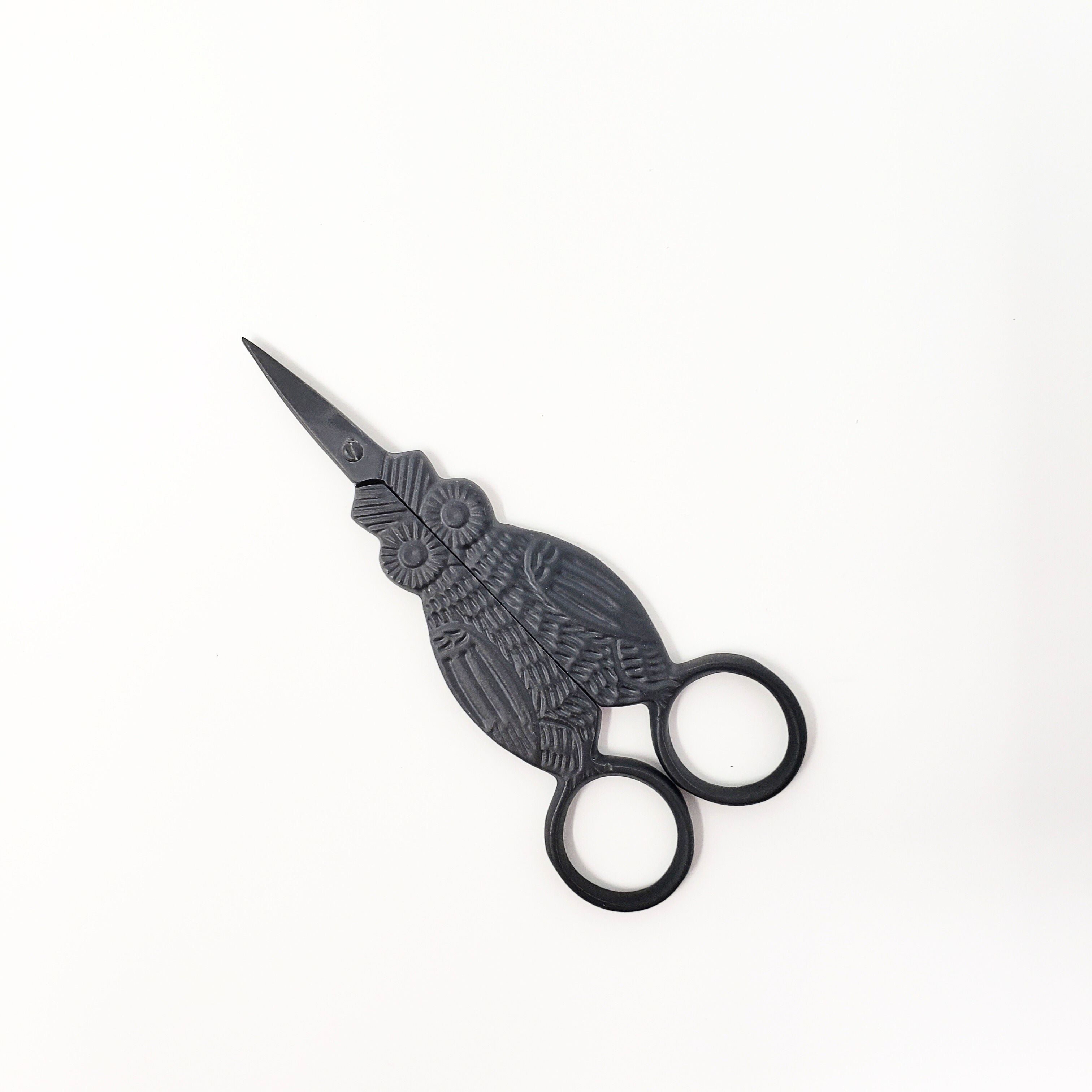Primitive Owl Embroidery Scissors - 3.875 Inch