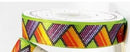 Printed Single-Face Satin Ribbon 22mm (.9") Wide - Geometric Beads