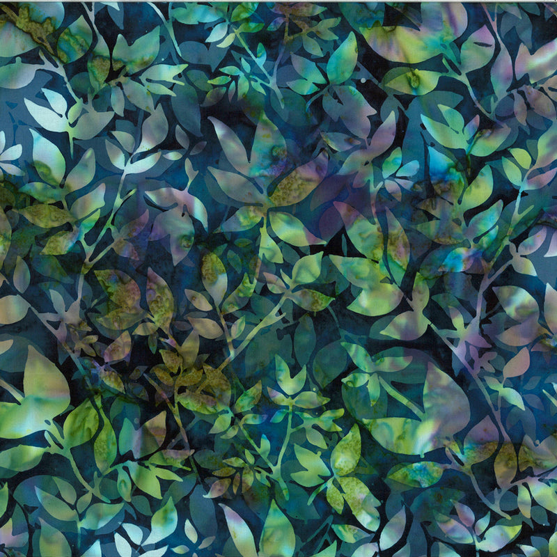 Prismatic Blooms Batik V2550-582 Twilight by Hoffman Fabrics