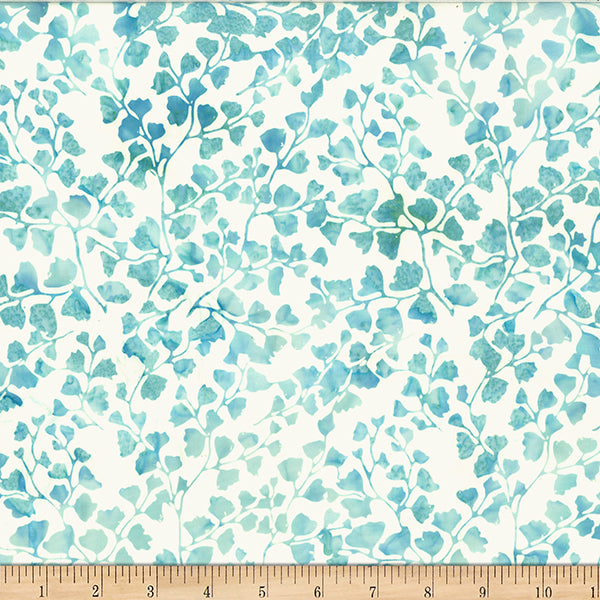 Prismatic Blooms Batik V2551-320 Manatee by Hoffman Fabrics.