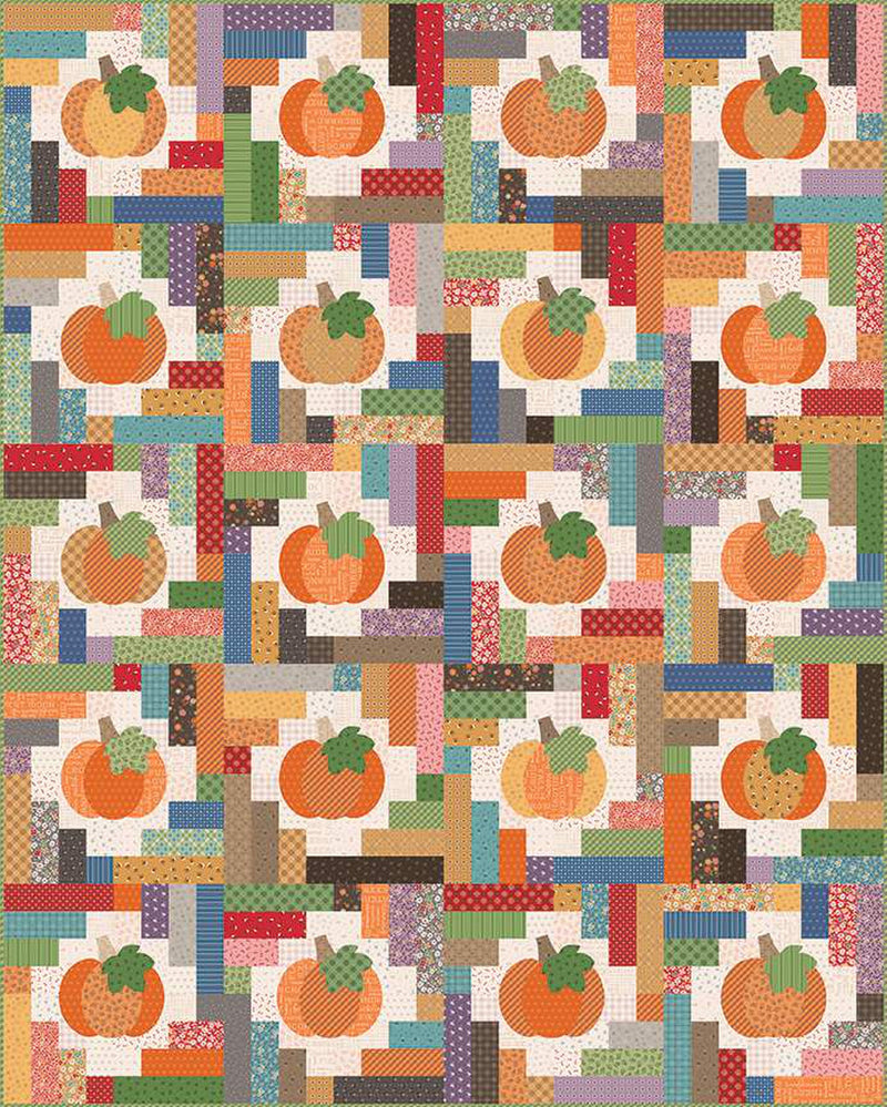 Pumpkins & Haystacks Quilt Kit KT-14650 by Lori Holt for Riley Blake Designs