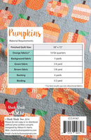 pumpkins quilt pattern by cluck cluck sew back cover