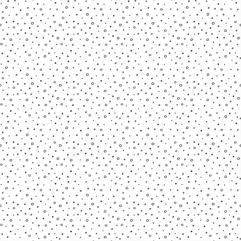 Pur-Fect Friends CX11002-WHIT-D White Mini Bubbles by Michael Miller Fabrics