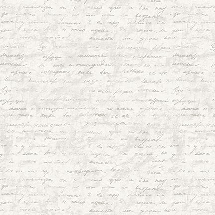 Purely Neutral 3515-90 Grey Handwriting by Satin Moon Designs for Blank Quilting