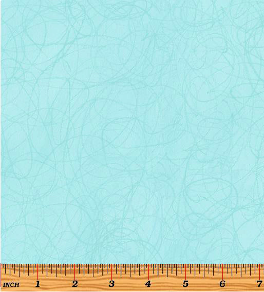 Purr-fect Cats 13168-04 Scribble Lt Turquoise by Terry Runyan for Contempo Studio for Benartex