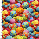 Purrfectly Playful 22964-MLT-CTN-D Kaleidoscope Knit by Ivan Guaderrama for 3 Wishes Fabric