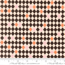 Purrs & Boos 39067-26 Black Cat Harlequin Diamonds by Elena Amo for Moda