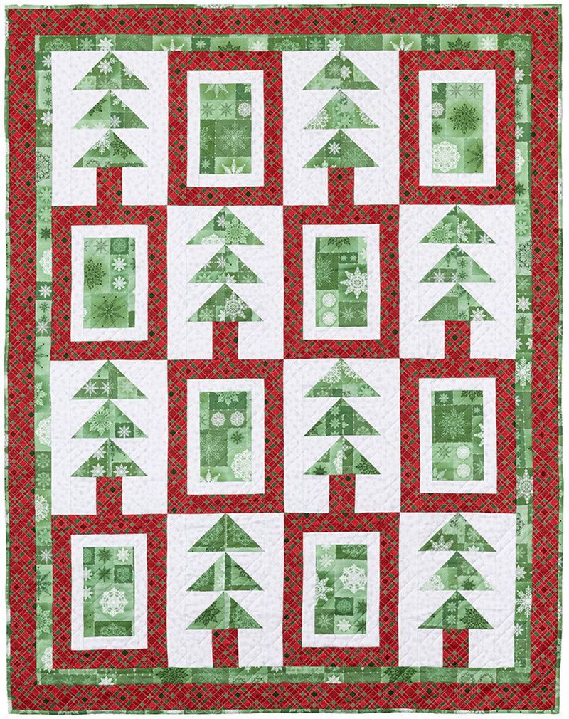 Quick Christmas 3-Yard Quilts Book Donna Robertson Fran Morgan Fabric Cafe Close Up Picture FC032442