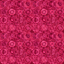 Quilt Room Kitties 30382-P Strawberry Packed Medallion by Morris Creative Group for QT Fabrics