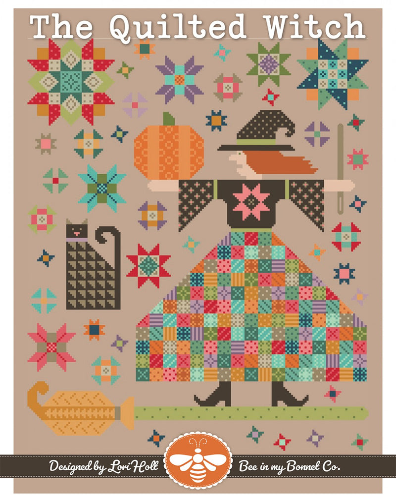 Quilted Witch Cross Stitch