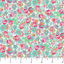 Quilting in Bloom 28833-10 Mini Rose White Multi by Lorelai Kuecker for Northcott