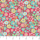 Quilting in Bloom 28835-24 Packed Floral Red Multi by Lorelai Kuecker for Northcott