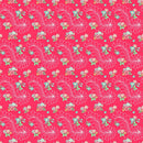 Quilting in Bloom 28836-24 Feather Floral Red Multi by Lorelai Kuecker for Northcott