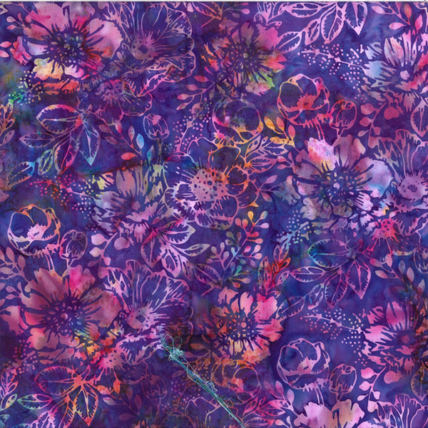 Radiant Rainbow Batik U2451-382 Grape Juice by Hoffman Fabrics