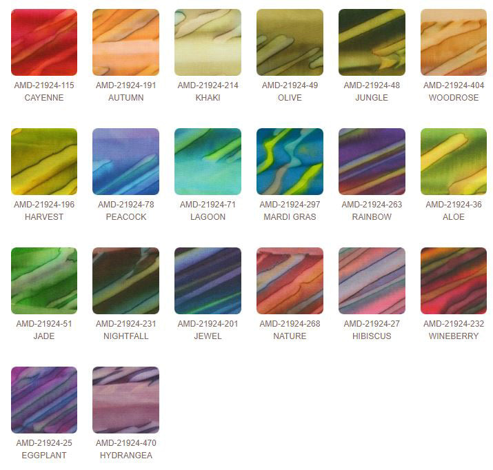 Raku Stripe Batik Fat Quarter Bundle FQ-2047-20 by Lunn Studios for Robert Kaufman