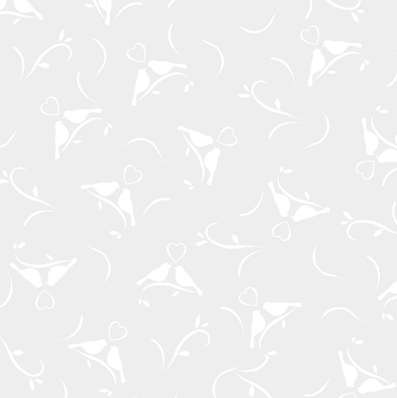 Ramblings For Every Occasion RAMO5962-W Love Birds by P&B Textiles.