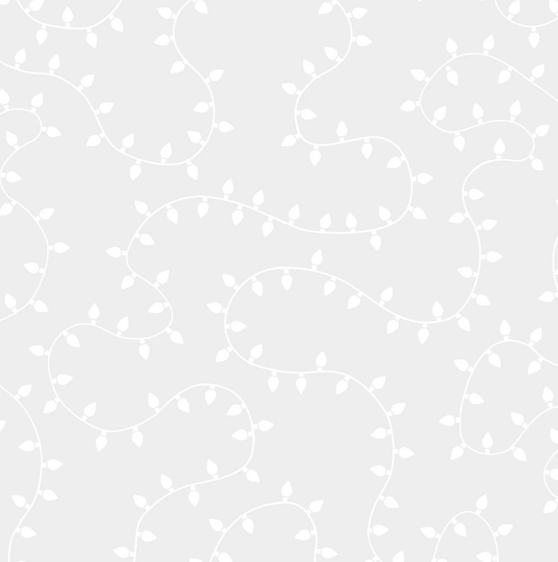 Ramblings For Every Occasion RAMO5971-W Christmas Lights by P&B Textiles.