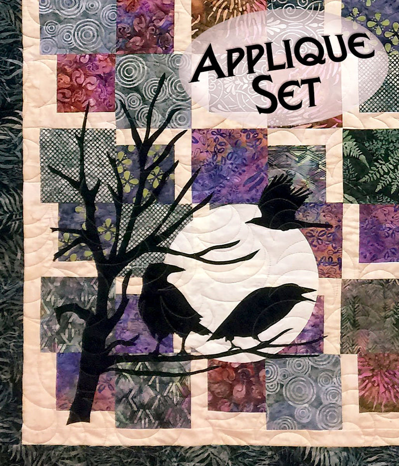 Ravens & Tree Appliqué Shapes Set by Marie Noah for Northern Threads