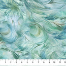 Raven's Call DP28952-64 Swirl Texture Lt Teal by Deborah Edwards and Melanie Samra for Northcott