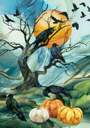 Raven's Call Panel DP28945-66 Raven's Call Panel Teal Multi by Deborah Edwards and Melanie Samra for Northcott