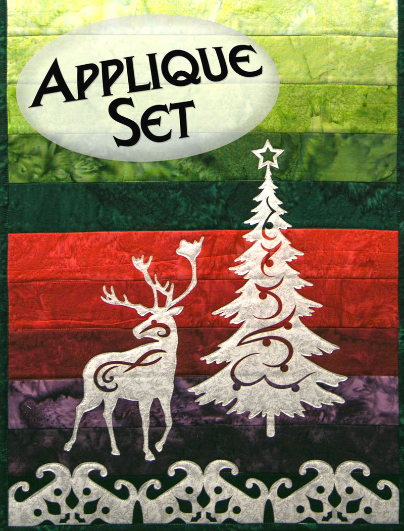 Reindeer & Holiday Tree Appliqué Shapes Set by Marie Noah for Northern Threads