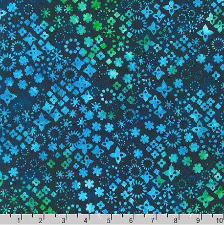 Retro Rainbow Batik SRK-22403-59 Ocean by Robert Kaufman