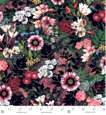 Reverie RJ6031-MU1D Floral Fantasy Multi by RJR Fabrics