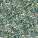 Rise and Cast Y5835-98 Moss by Hoffman Fabrics