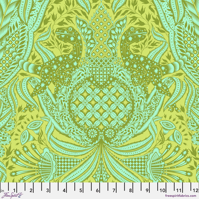 Roar! PWTP224.LIME Gift Rapt by Tula Pink for FreeSpirit