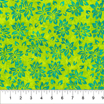 Rock Candy Batik 83114-71 Limelight Edible Floral by Banyan Batiks by Northcott