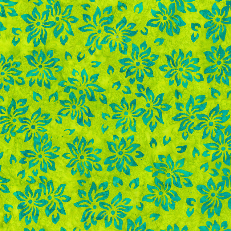 Rock Candy Batik 83114-71 Limelight Edible Floral by Banyan Batiks by Northcott