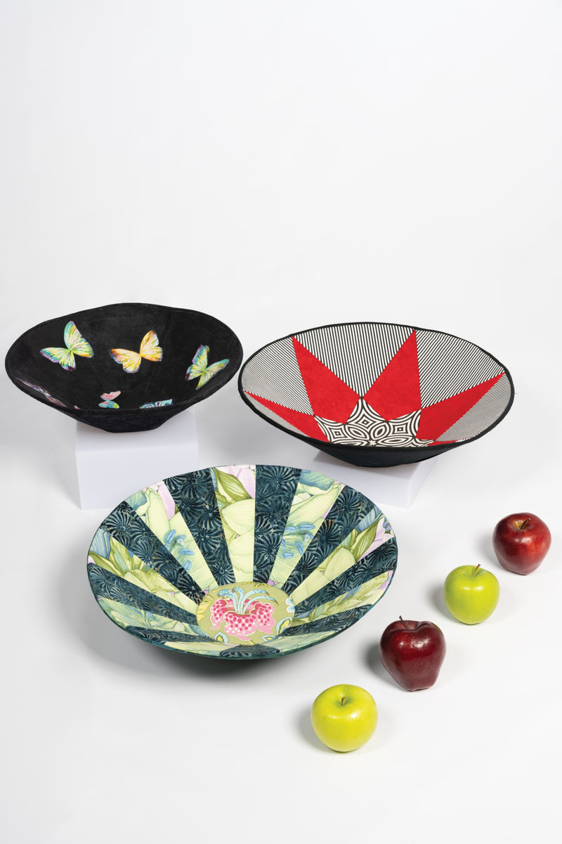 Round Fabric Art Bowls