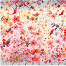 Ruby Rose AVMD-23306-319 Honeysuckle Mini Flowers and Birds by Lauren Wan for Robert Kaufman Fabrics