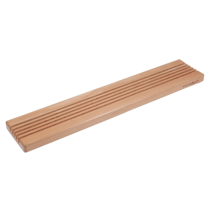 Ruler Rack 19.75 inch - Beech - 5-slot shown without rulers