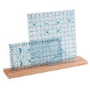 Ruler Rack 19.75 inch - Beech - 5-slot shown with rulers