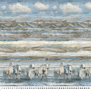 Running Free DP28587-42 Horse Ombré Blue Multi by Deborah Edwards for Northcott