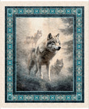 Running with the Pack Panel 31098-X Multi Wolf Panel by Morris Creative Group for QT Fabrics