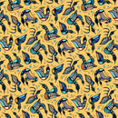 Sacred Earth 27109-52 Yellow Multi Loons by Mark Anthony Jacobson for Northcott