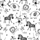 Safari Flannel 15794-WHITE-DR by 3 Wishes Fabric