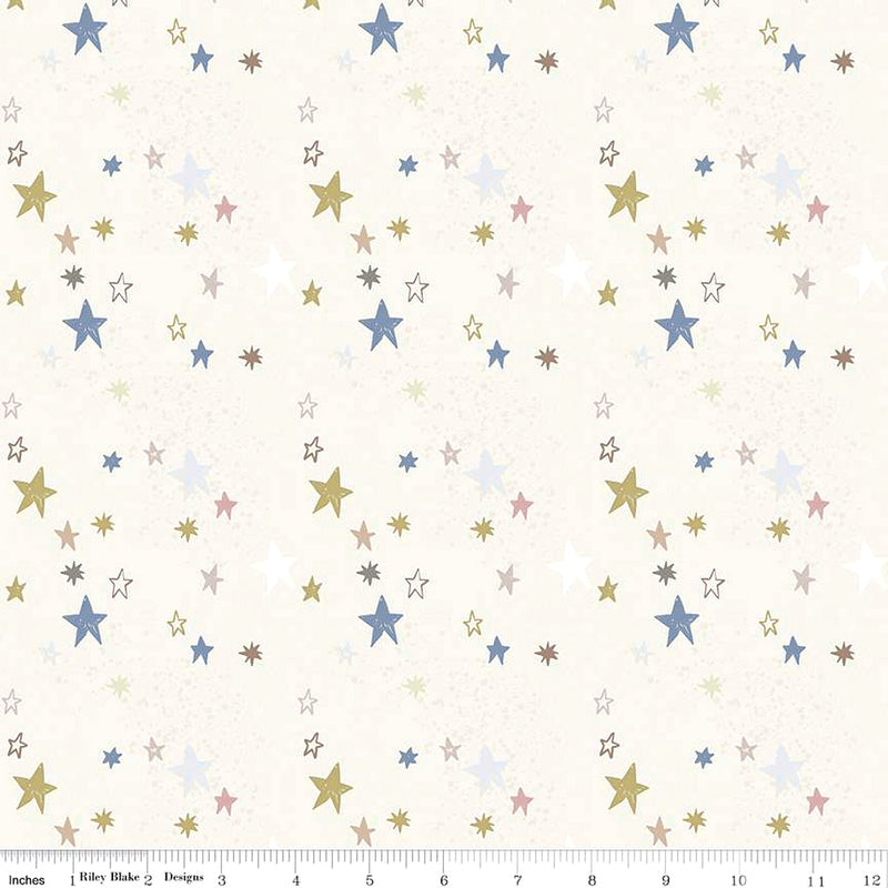 Safari Stargazing Flannel F15311-MULTI Boy Stars by RBD Designers for Riley Blake Designs